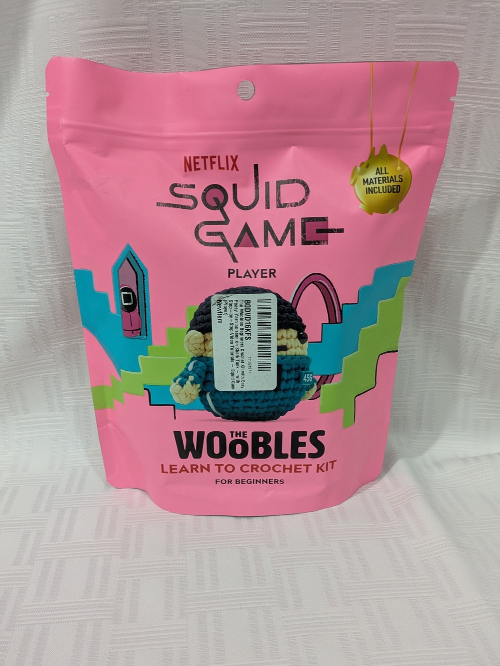 The Woobles Netflix Squid Game Player Crochet Kit for Beginners